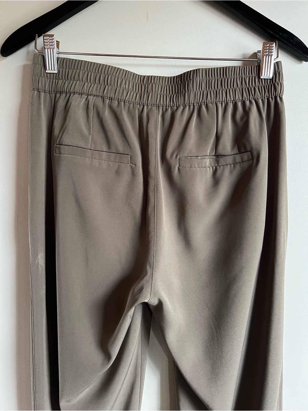 Dynamite Olive Green Jogger Pants Petite Small Drawstring Ankle Cuff Athleisure - Picture 9 of 9